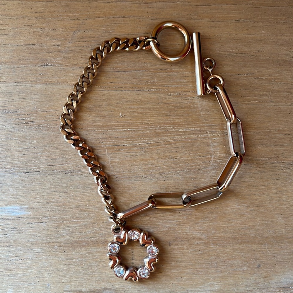 Rose gold tone bracelet